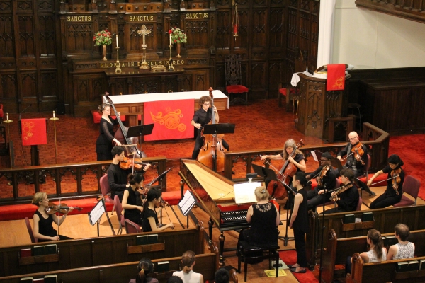 Jubilee Chamber Orchestra performs at Immanuel Lutheran Church in New York City on May 30, 2015.