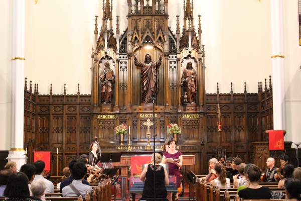 Jubilee Chamber Orchestra performs at Immanuel Lutheran Church in New York City on May 30, 2015.