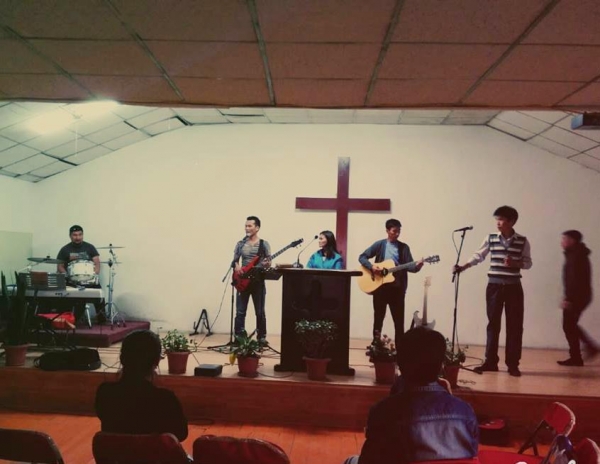Jubilee World Mongolia practices for worship concert to be held on June 30, 2015.